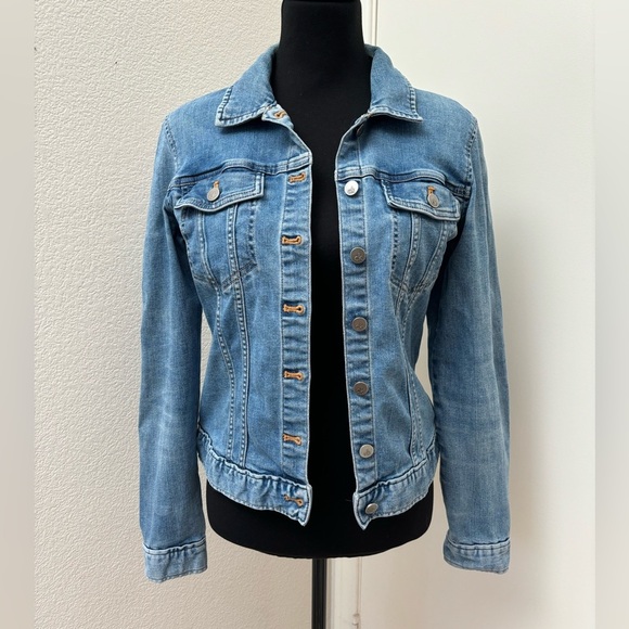 Calvin Klein Jeans denim jacket‎ size small S P button down classic fitted - Picture 1 of 17